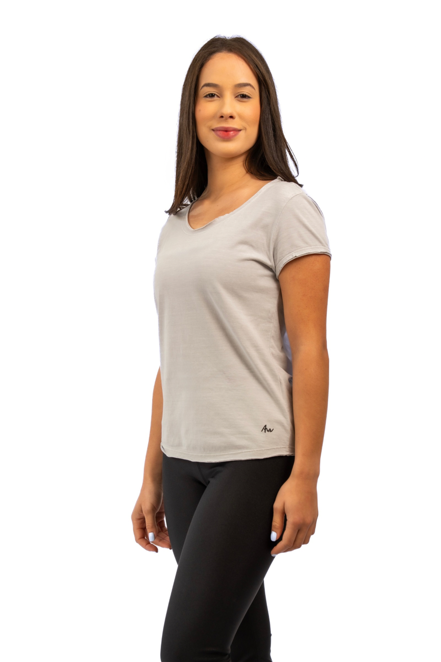 Camiseta Feminina 100% Algodão Premium corte a fio
