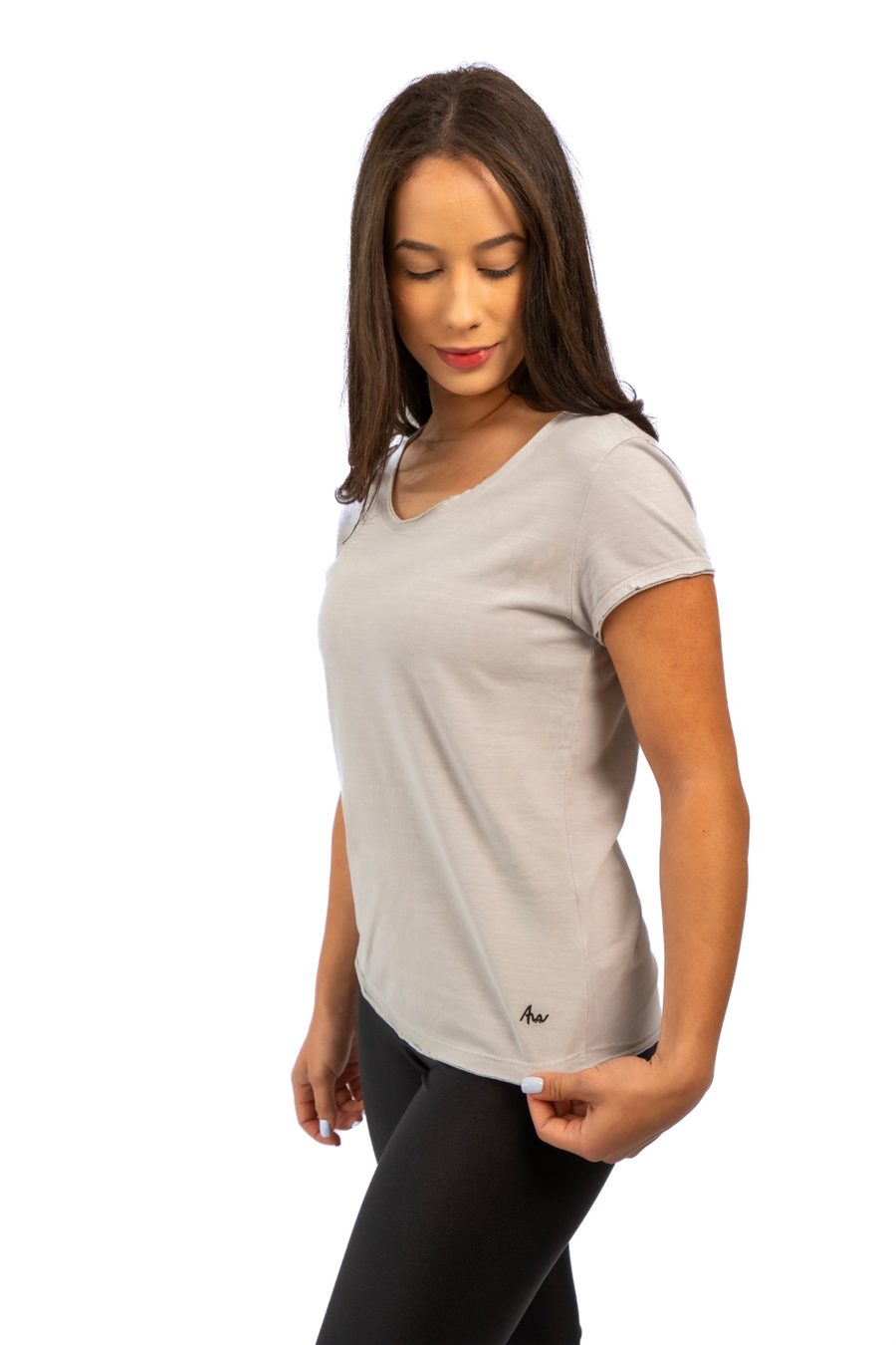 Camiseta Feminina 100% Algodão Premium corte a fio