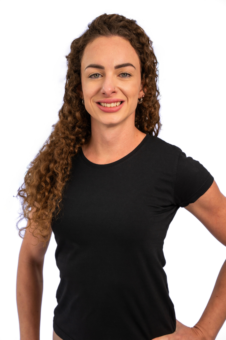 Camiseta Feminina 100% Algodão Premium Slim preta
