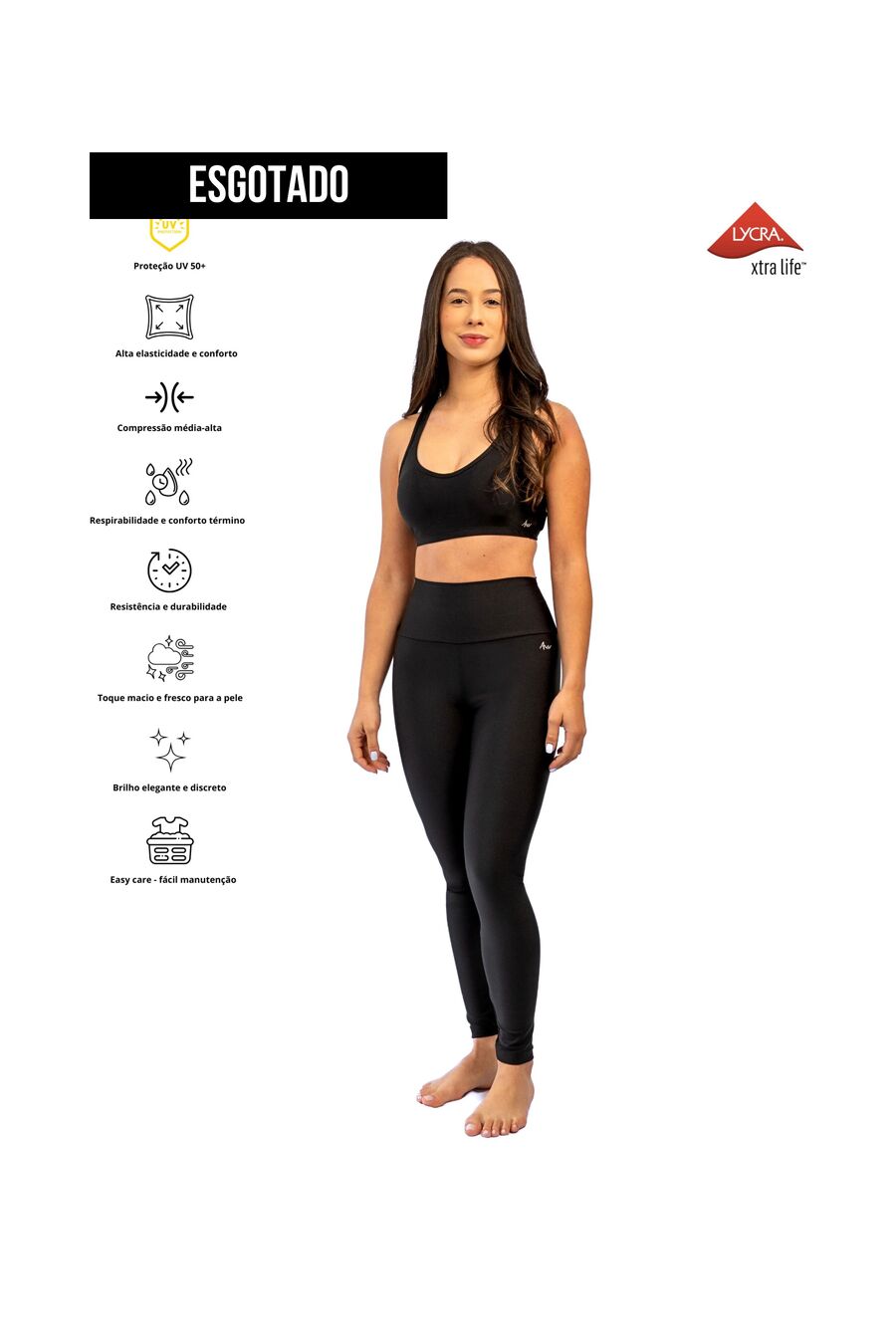 Legging Shine Performance Black