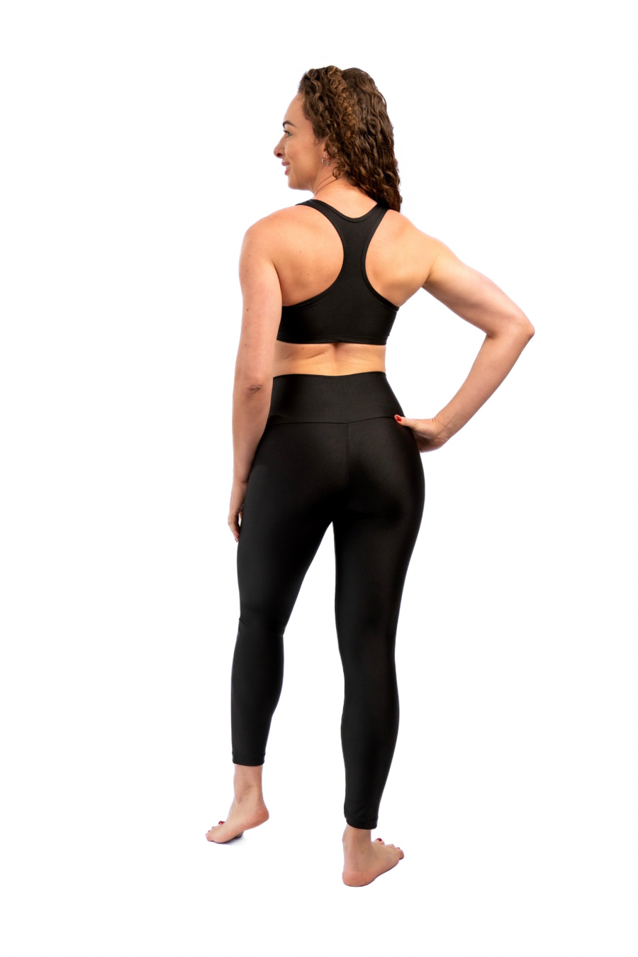 Legging Shine Performance Preto Intenso