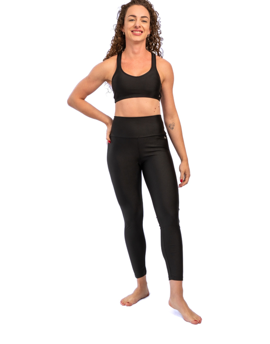 Legging Shine Performance Preto Intenso