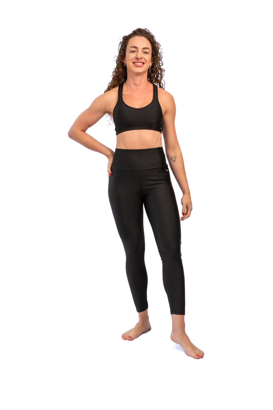 Legging Shine Performance Preto Intenso