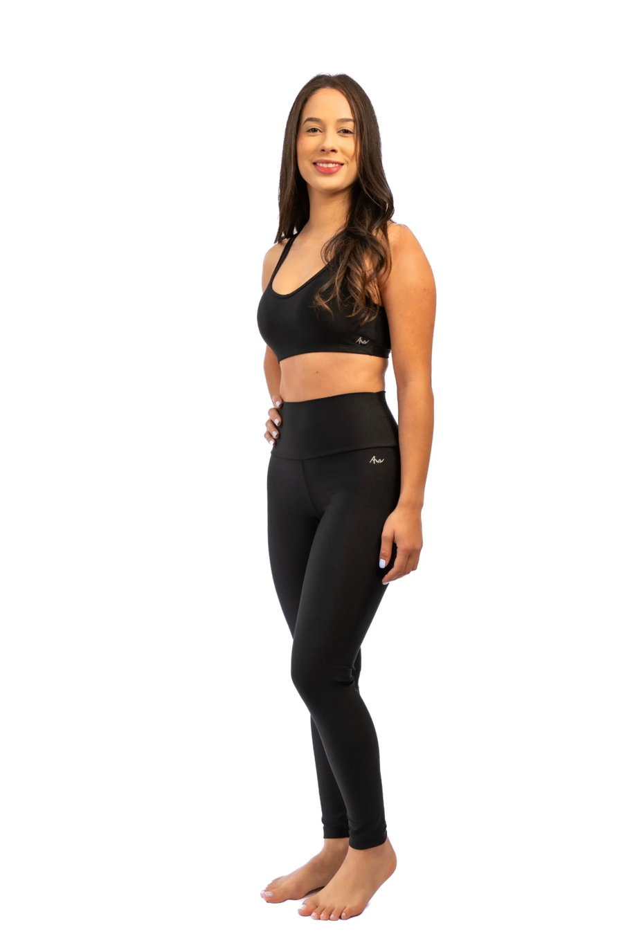 Legging Shine Performance Preto Intenso