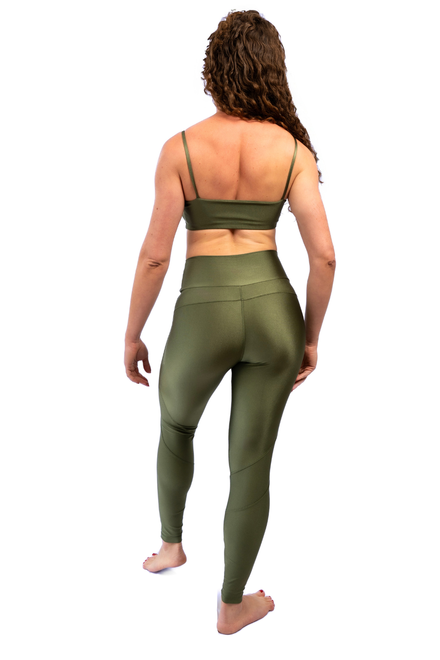 Legging Shine Peformance Verde Floresta Curvas