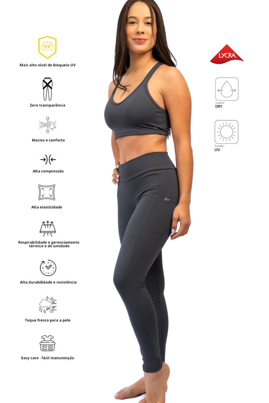 Legging High Performance cinza