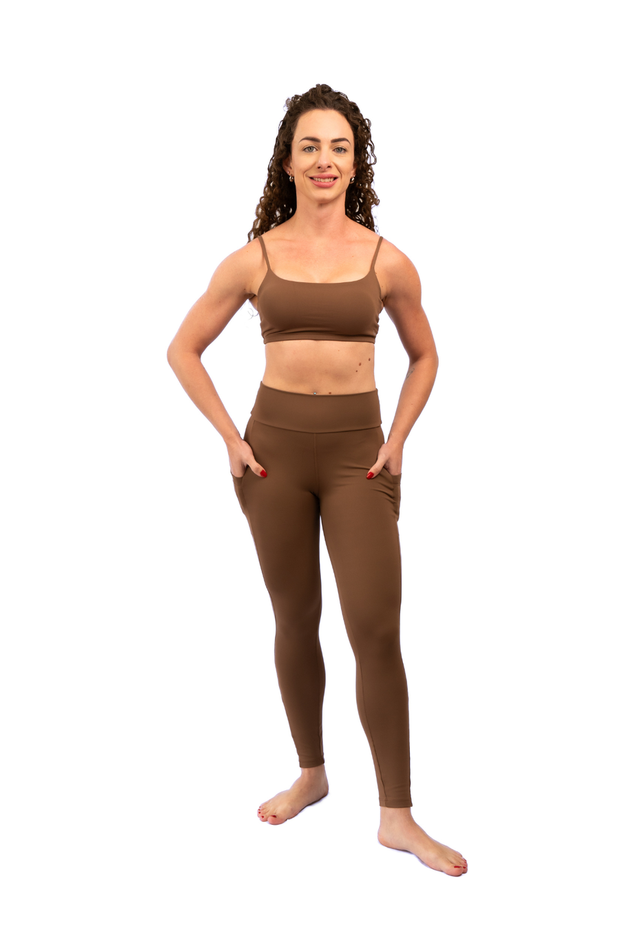 Legging High Performance Marrom Cacau