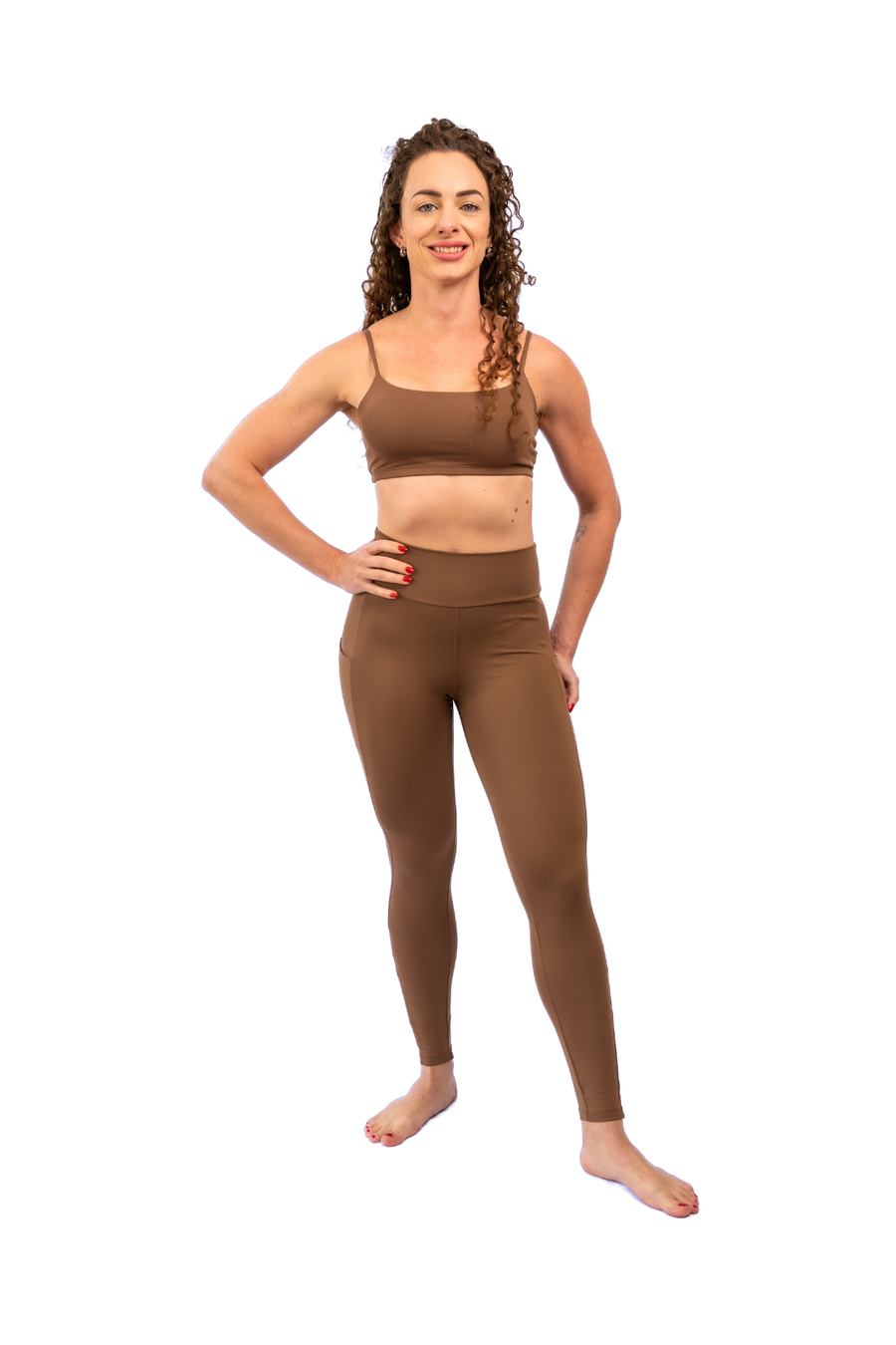 Legging High Performance Marrom Cacau
