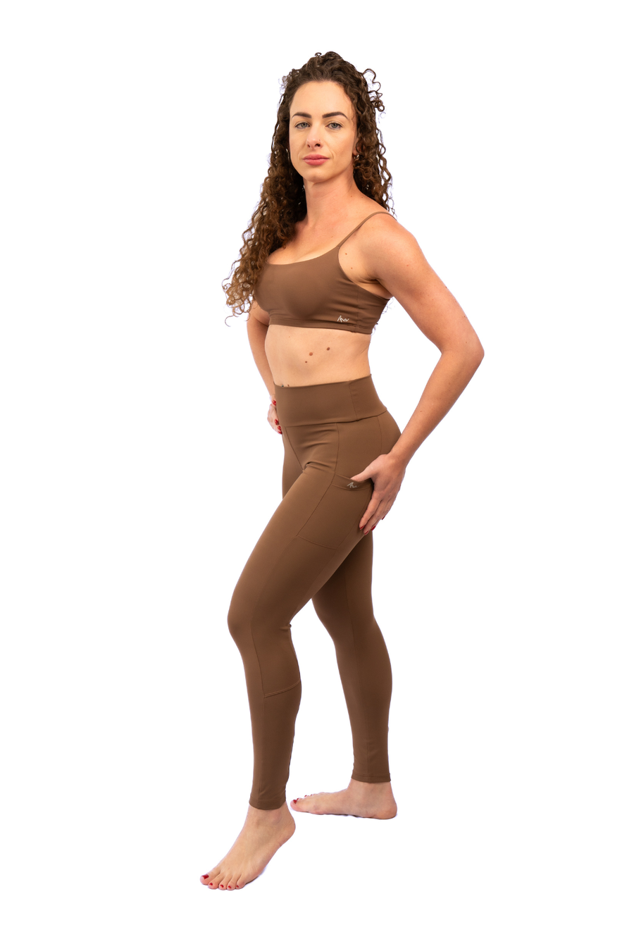 Legging High Performance Marrom Cacau