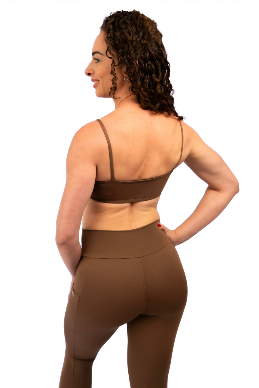 Legging High Performance Marrom Cacau