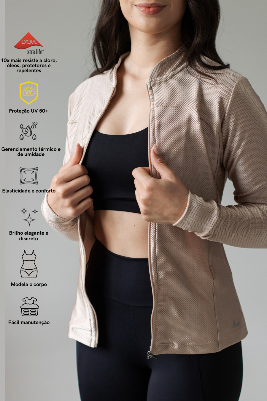 Jaqueta Shine Performance Gold