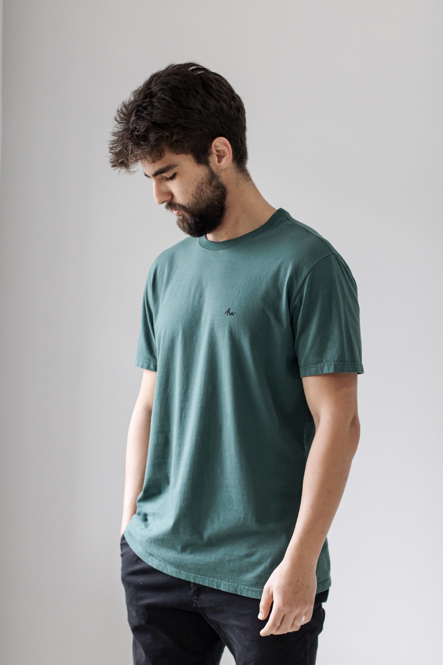 Camiseta 100% algodão Premium Verde Esmeralda